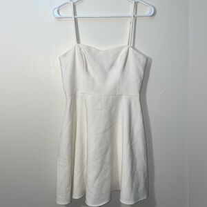 French Connection White Whisper Sweetheart Mini Dress